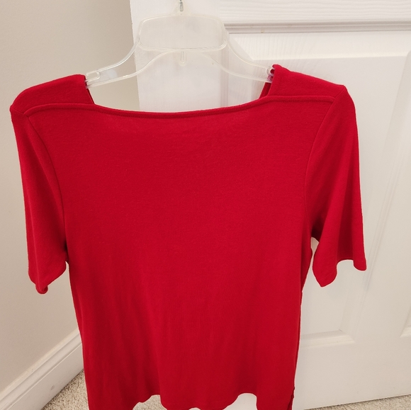 💥SALE💥Croft&Barrow, Medium, Red Womens top - Picture 2 of 6